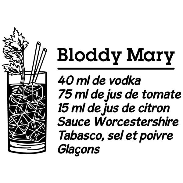 Wall Stickers: Cocktail Bloddy Mary - french
