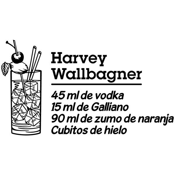 Wall Stickers: Cocktail Harvey Wallbagner - spanish