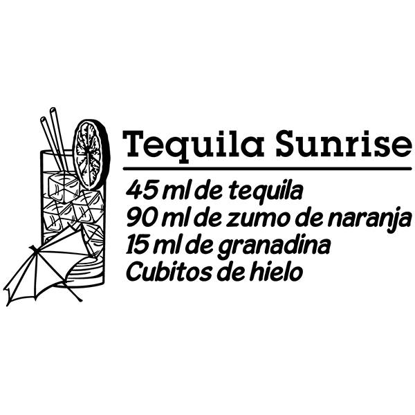 Wall Stickers: Cocktail Tequila Sunrise - spanish