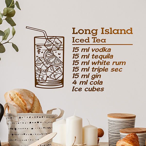 Wall Stickers: Cocktail Long Island - english