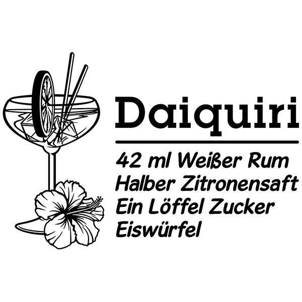 Wall Stickers: Cocktail Daiquiri - german