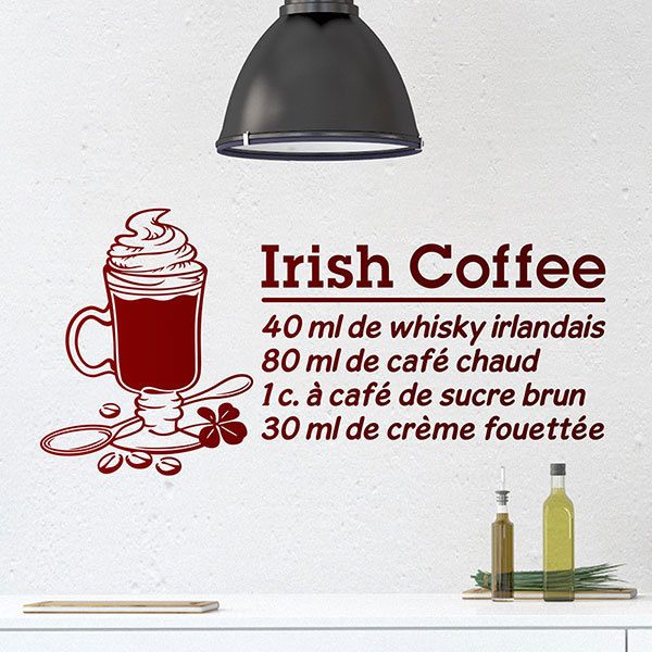 Wall Stickers: Cocktail Irish Coffee  - french