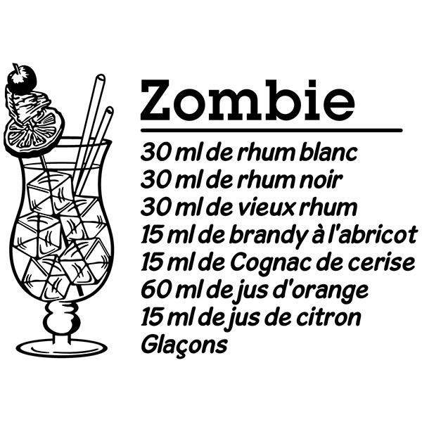 Wall Stickers: Cocktail Zombie - french