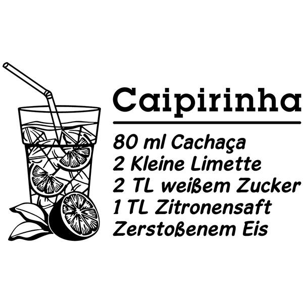 Wall Stickers: Cocktail Caipirinha - german