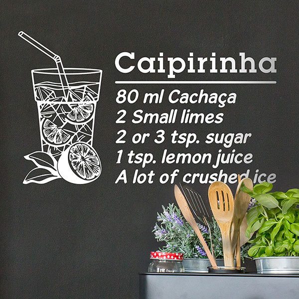 Wall Stickers: Cocktail Caipirinha - english