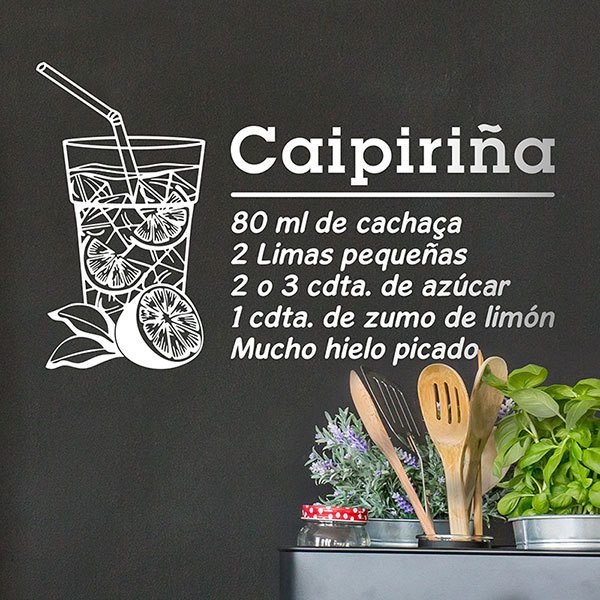 Wall Stickers: Cocktail Caipirinha - spanish