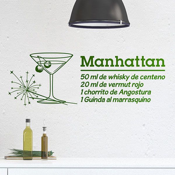 Wall Stickers: Cocktail Manhattan - spanish