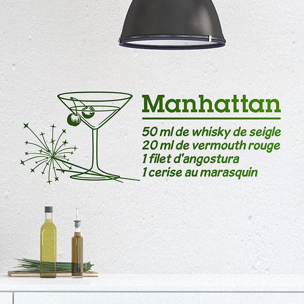 Wall Stickers: Cocktail Manhattan - french