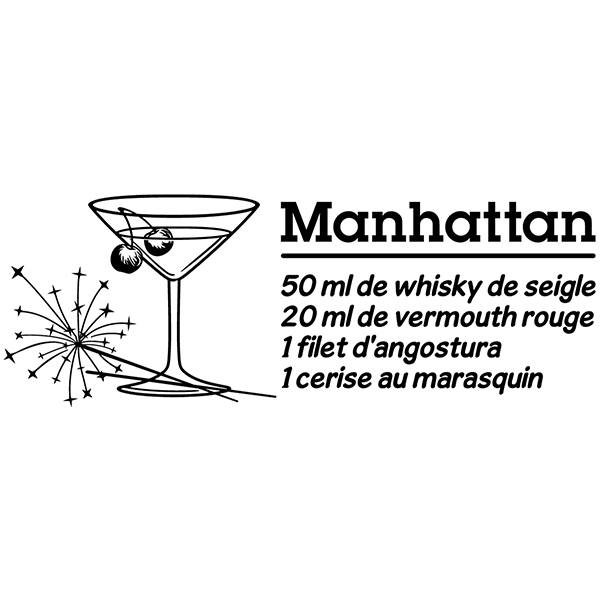 Wall Stickers: Cocktail Manhattan - french