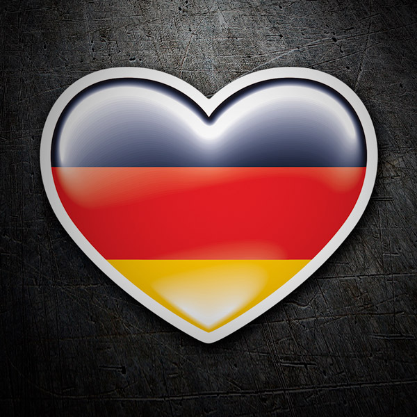 Car & Motorbike Stickers: Heart Germany