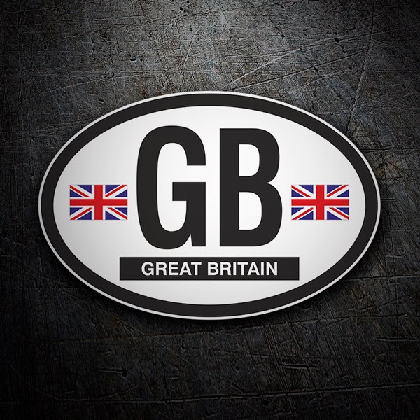 Car & Motorbike Stickers: Oval Great Britain GB