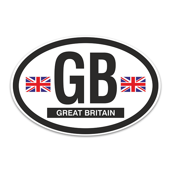 Car & Motorbike Stickers: Oval Great Britain GB