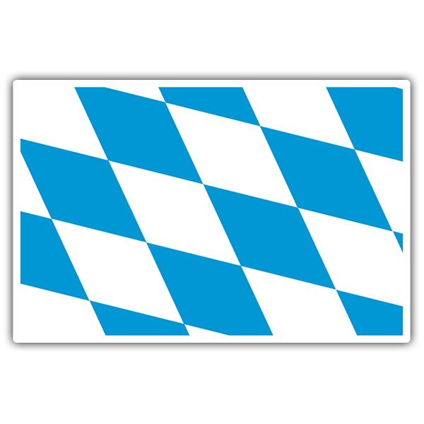 Car & Motorbike Stickers: Flag Bavaria