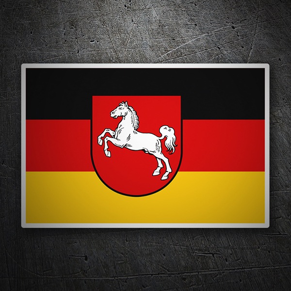 Car & Motorbike Stickers: Flag Lower Saxony
