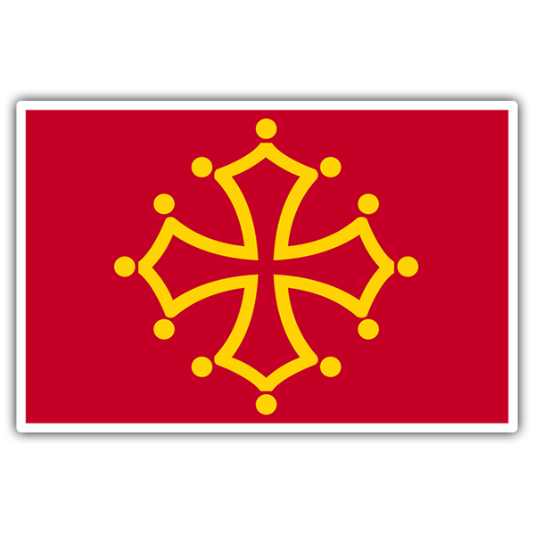 Car & Motorbike Stickers: Flag Languedoc