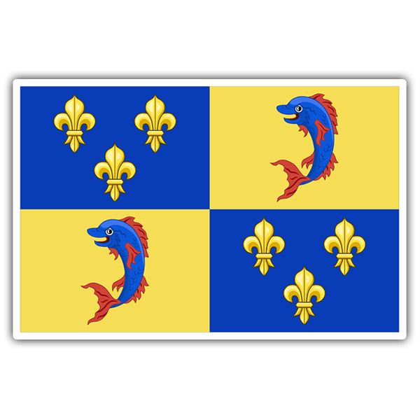 Car & Motorbike Stickers: Flag Dauphine