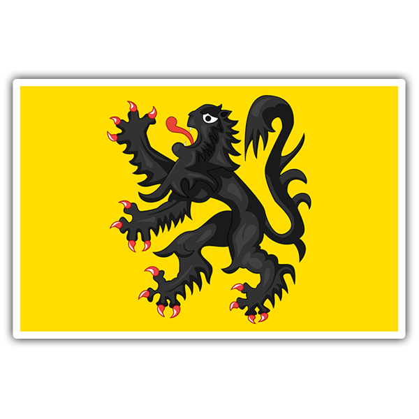 Car & Motorbike Stickers: Flag Flandes