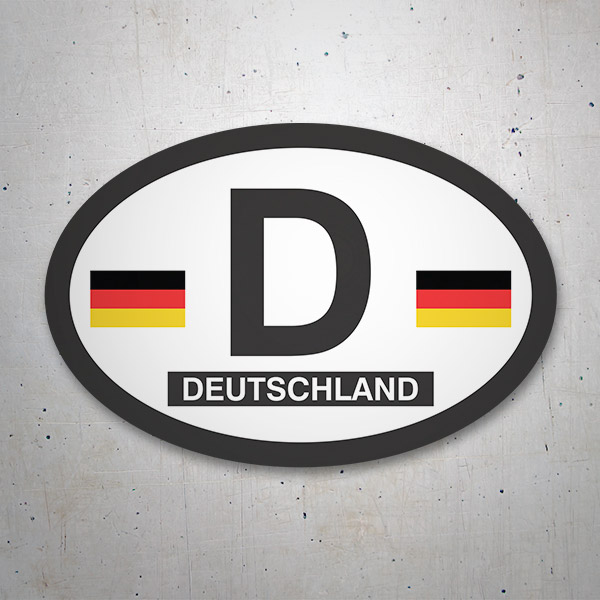 Car & Motorbike Stickers: Germany Oval