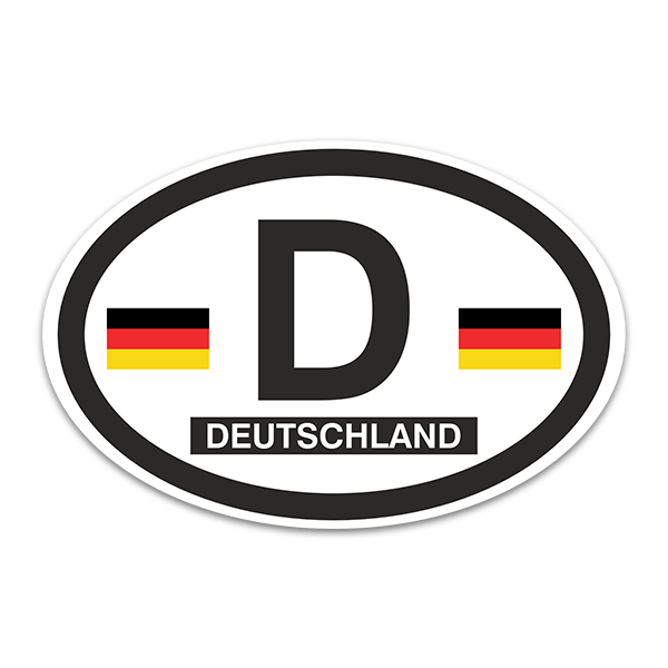 Car & Motorbike Stickers: Germany Oval