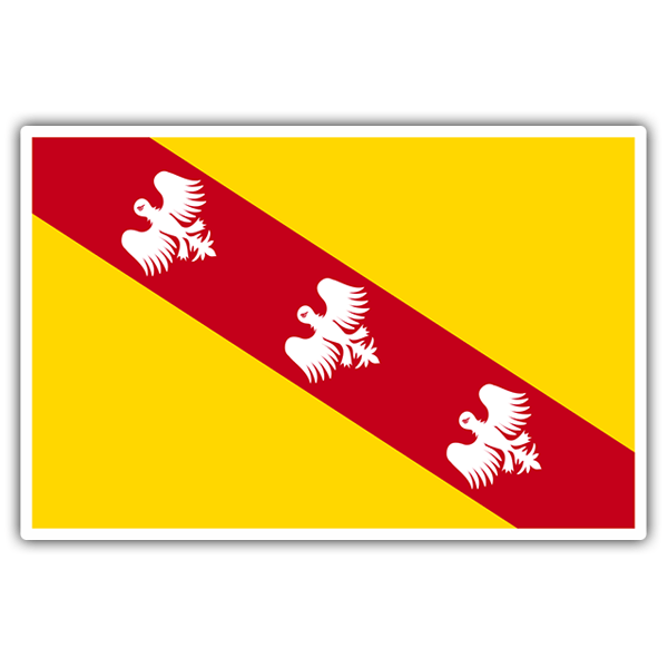 Car & Motorbike Stickers: Flag Lorraine