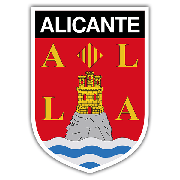 Car & Motorbike Stickers: Badge Alicante