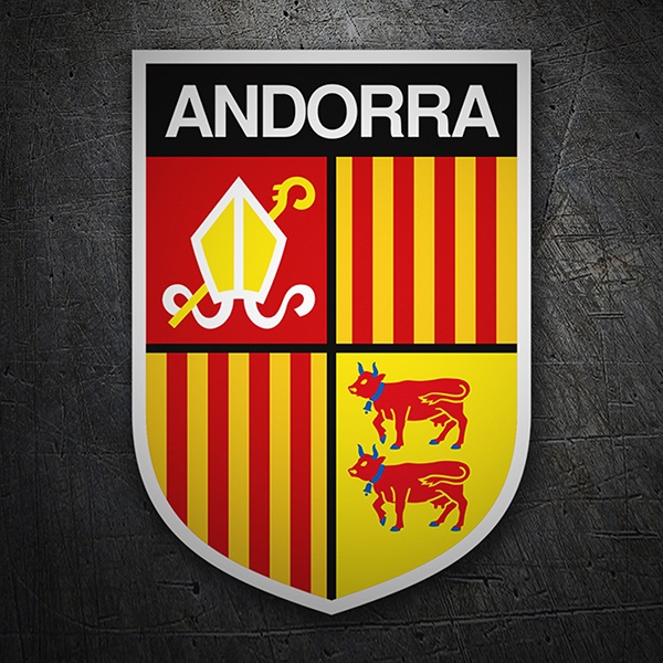 Car & Motorbike Stickers: Badge Andorra
