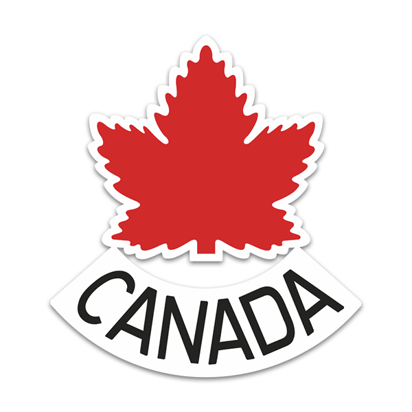 Car & Motorbike Stickers: Canada Badge