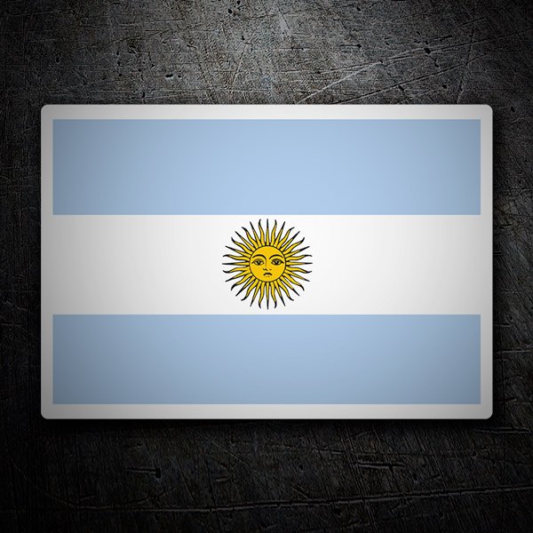 Car & Motorbike Stickers: Flag Argentina