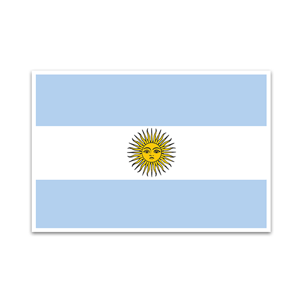 Car & Motorbike Stickers: Flag Argentina