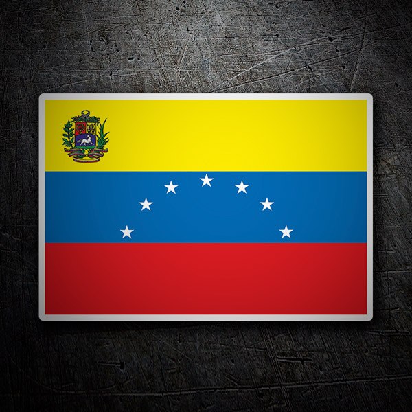 Car & Motorbike Stickers: Flag Venezuela