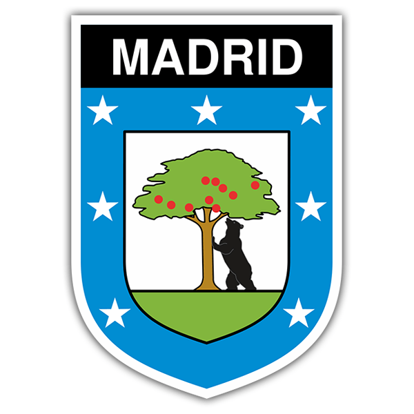 Car & Motorbike Stickers: Badge Madrid