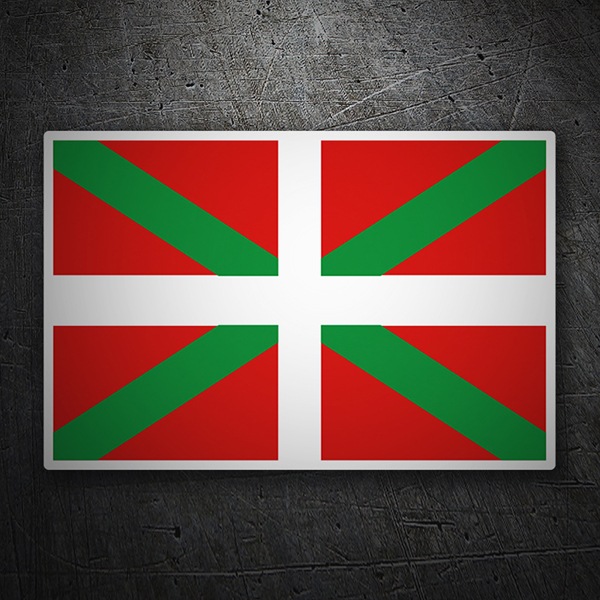Car & Motorbike Stickers: Flag Euskadi