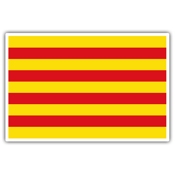 Car & Motorbike Stickers: Flag Catalonia