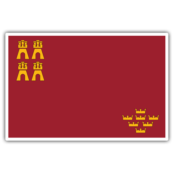 Car & Motorbike Stickers: Flag Murcia