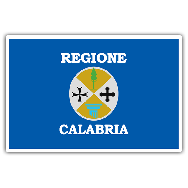 Car & Motorbike Stickers: Flag Calabria