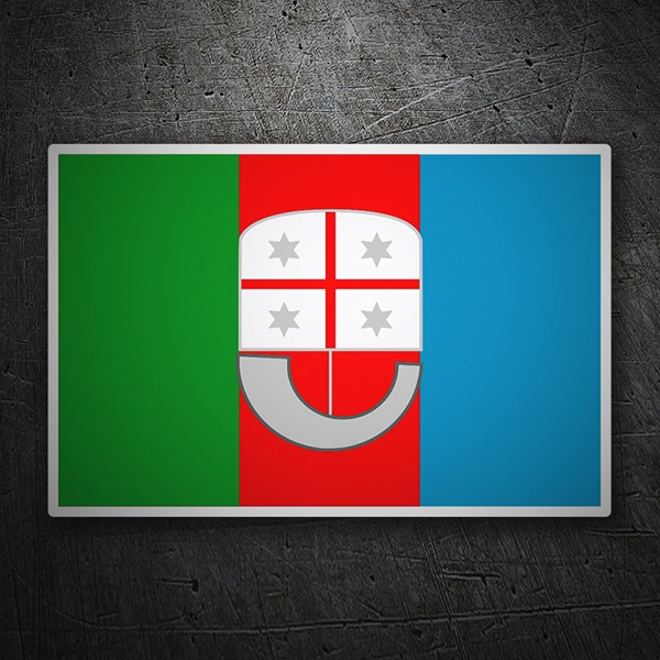 Car & Motorbike Stickers: Flag Liguria