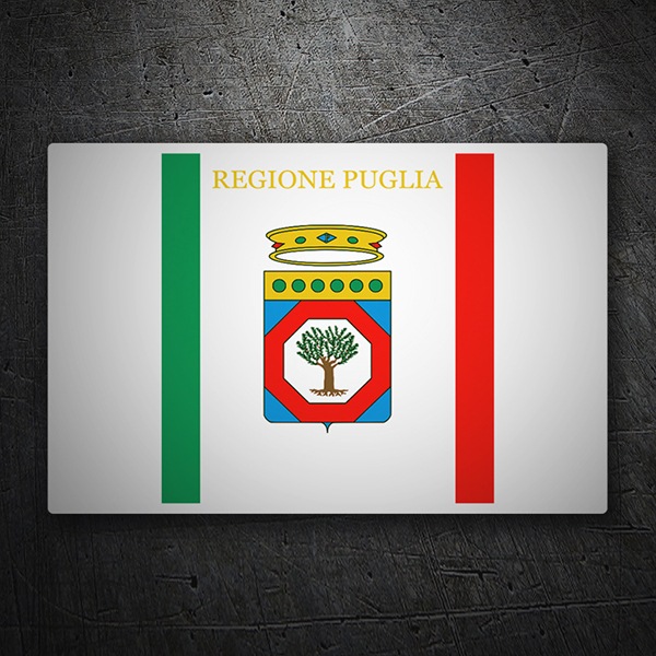Car & Motorbike Stickers: Flag Apulia