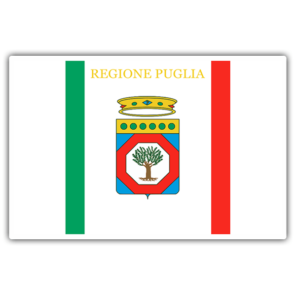 Car & Motorbike Stickers: Flag Apulia