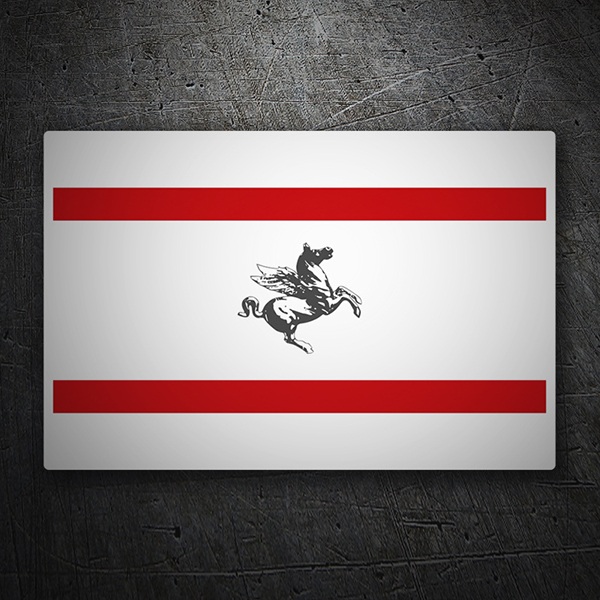 Car & Motorbike Stickers: Flag Tuscany