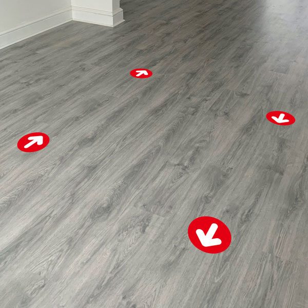 Car & Motorbike Stickers: Set For Floor 12X Red and White Arrows