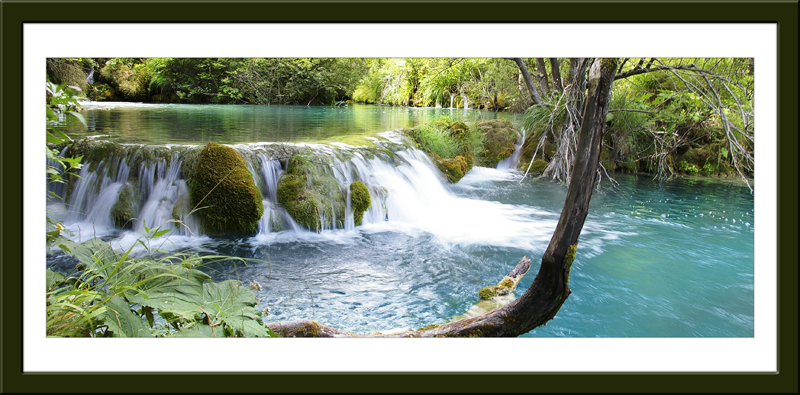 Wall Stickers: Picture river with waterfall