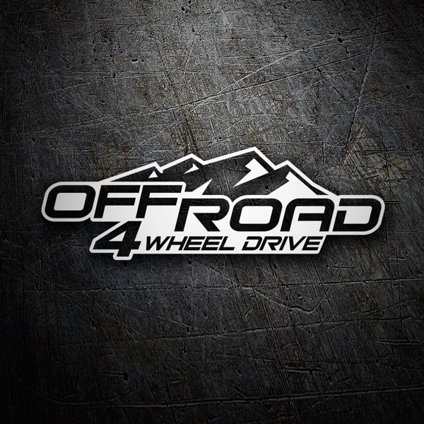 4x4 Off Road 4 Wheel Drive car sticker