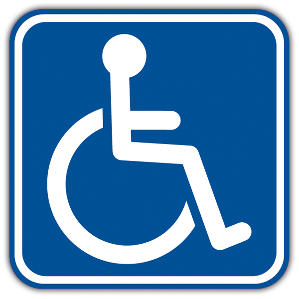 Car & Motorbike Stickers: Signal handicapped