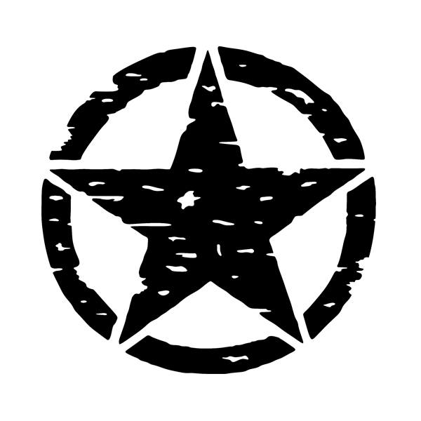 Car & Motorbike Stickers: US Army Star 4x4