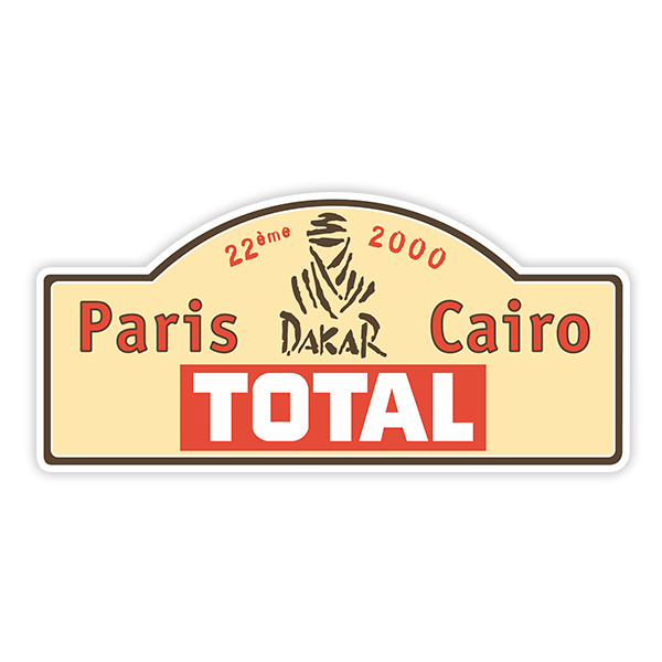 Car & Motorbike Stickers: Paris Dakar 2000