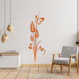Wall Stickers: Floral ears of wheat 4