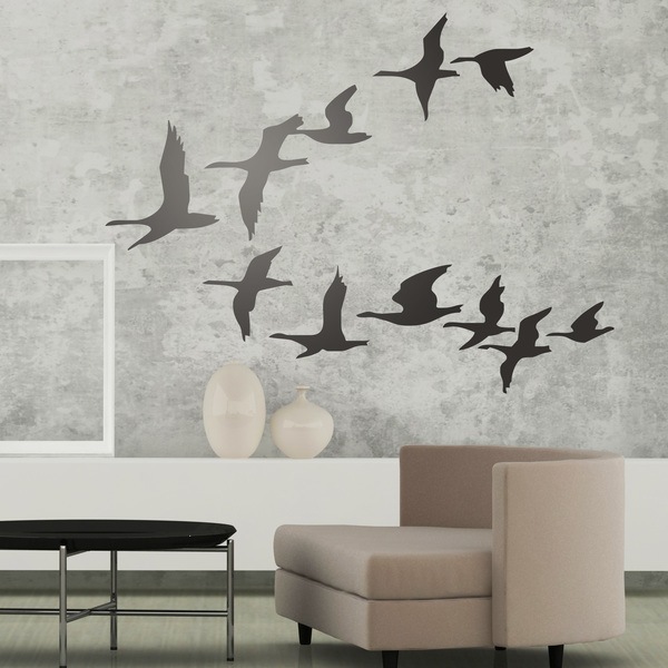 Wall Stickers: Flock of pelicans