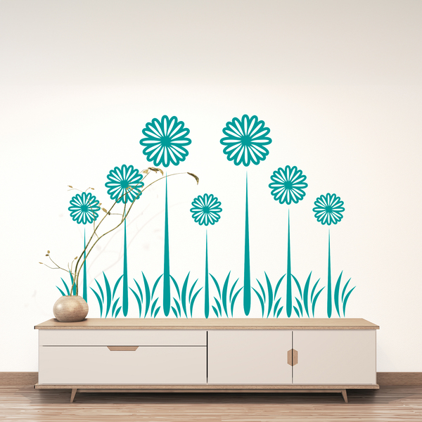 Wall Stickers: Floral Sunflowers