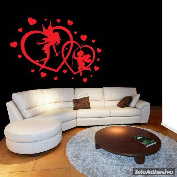 Wall Stickers: Hearts Fairy and Cupid