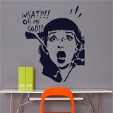 Wall Stickers: Scared girl 2